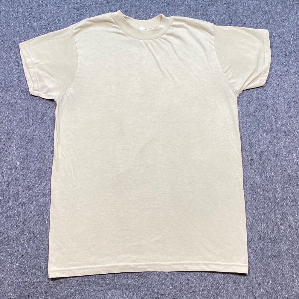 Unicor Military TShirt Sz M Mens Sand‎ Tan Tactical Gorpcore Utility Basic Tee
